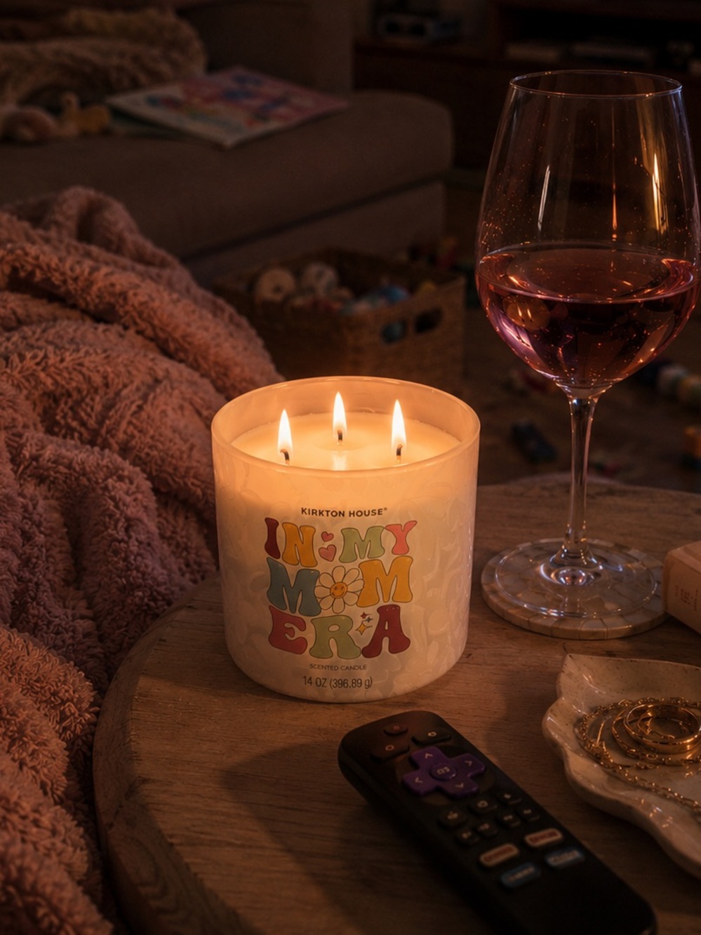 In My Mom Era 3 wick 14oz. candle Hibiscus Cherry Blossom